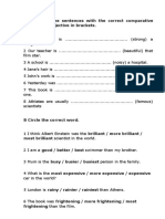 A Complete The Sentences With The Correct Comparative Form of The Adjective in Brackets