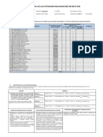 Informe Trabajo Remoto y Evidencias, 5 Grado A - Mayo 2020.