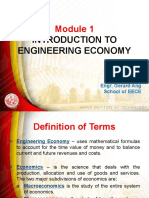 Engineering Economy Module 1