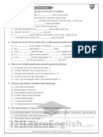 Second Conditional - Exercises