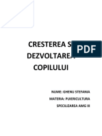 Cresterea Si Dezvoltarea Copilului