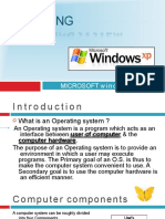 Operating System: Microsoftwindows XP