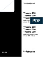 Water Heaters Workshop Manual Thermo 230, Thermo 300, Thermo 351