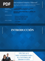 Tecnicas para El Control de La Produccion