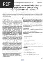 Fully Interval Integer Transportation Problem For Finding Optimal Interval Solution Using Row Column Minima Method