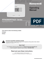 manual-honeywell-RTH2300:RTH221 Series