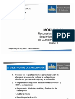 Módulo 10. Respuesta A Emergencias, Seguimiento, Evaluación de Cumplimiento y Mejora. Clase 1