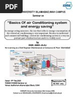 "Basics of Air Conditioning System and Energy Saving": Comsats University Islamabad, Wah Campus