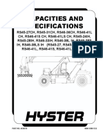 Capacities and Specifications