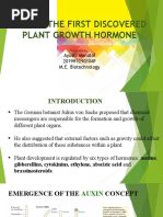 Auxin: The First Discovered Plant Growth Hormone: Ayushi Mandloi 2019H1290104P M.E. Biotechnology