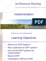 Enterprise Resource Planning: Implementation