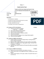 Sample Question Paper Applied Electronics