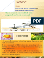 Study of Ecosystems: Is The Study of Interactions Among Organisms Group of Organisms With The Environment