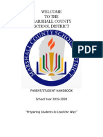 Student Parent Handbook 2019-20