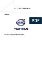 VOLVO FH TECU Fault Codes DTC-4