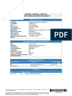 Oficina Judicial Virtual: Certificado de Envío de Escrito