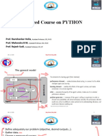 Advanced Course On PYTHON: Prof. Ravishankar Holla, Prof. Mahendra B M, Prof. Rajesh Sudi