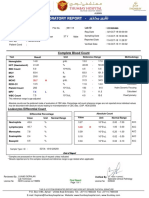 Complete Blood Count: Test Reference Range Unit Methodology