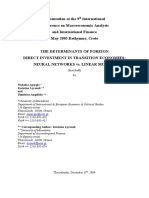 Presentation at The 9 International Conference On Macroeconomic Analysis and International Finance May 2005 Rethymno, Crete