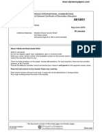 Biology: Cambridge International Examinations International General Certificate of Secondary Education