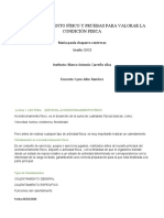 ACONDICIONAMIENTO FÍSICO Y PRUEBAS PARA VALORAR LA CONDICIÓN FISICA 1001 Chaparro