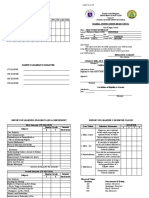 Report On Attendance: Deped Form 138