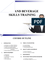 Food and Beverage Skills Training