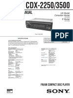 Service Manual: Fm/Am Compact Disc Player