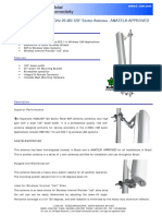 Hyperlink Wireless 2.4 GHZ 20 Dbi 120° Sector Antenna - Anatel® Approved Model: Hg2420P-120