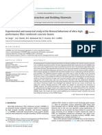 Experimental and Numerical Study of The Flexural Behaviour of Ultra-High