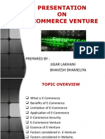 Presentation On E-Commerce Venture