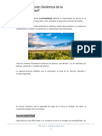 ¿Qué Es La Visión Sistémica de La Sustentabilidad