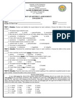 First Quarterly Assessment English Vi