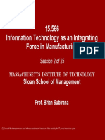 15.566 Information Technology As An Integrating Force in Manufacturing