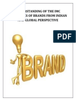 Understanding of The Imc Strategies of Brands From Indian and Global Perspective