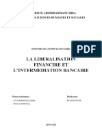 La Libéralisation Financière Et L'intremédiation Bancaire