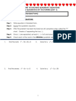 ALG UNIT 10 SOLVING QUADRATICS Notes PDF