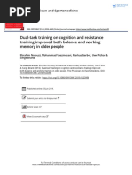 Dual-Task Training On Cognition and Resistance Training Improved Both Balance and Working Memory in Older People