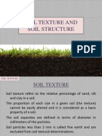 Soil Texture and Soil Structure