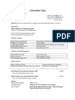 Curriculum Vitae Arpit Srivastava PDF