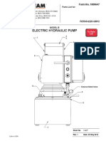 Electric Hydraulic Pump: Form No. 1000647