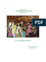 Garifuna Mali Ritual - Report On Workshop Project