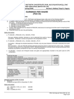 PRIA FAR - 017 Earnings Per Share (PAS 33) Notes and Solution