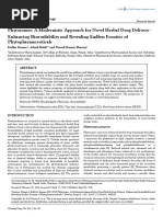 Phytosomes A Modernistic Approach For Novel Herbal Drug Deliveryenhancing Bioavailability and Revealing Endless Frontier