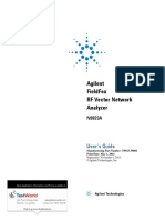 User Guide Keysight Agilent N9923a Fieldfox RF Vector Network Analyzer 2 MHZ 4 GHZ 6 GHZ