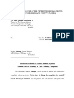 Foreclosure Motion To Dismiss - Lack of Standing