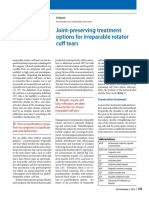 Joint-Preserving Treatment Options For Irreparable Rotator Cuff Tears