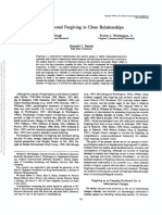 Interpersonal Forgiving in Close Relationships: Michael E. Mccullough Everett L. Worthington, JR