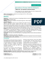 Maternal Serum Triglycerides in Women With Pre-Eclampsia: Original Article