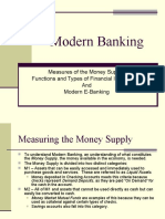 Modern Banking: Measures of The Money Supply, Functions and Types of Financial Institutions, and Modern E-Banking